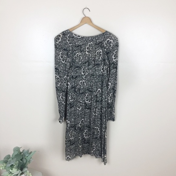 [French Connection] Boho Brown Floral Dress - Picture 7 of 8